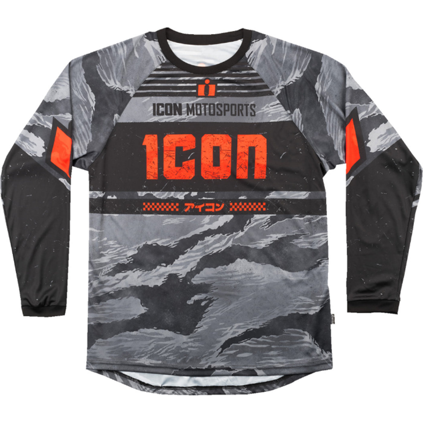 ICON Tiger's Blood Jersey Gray Camo - Front View