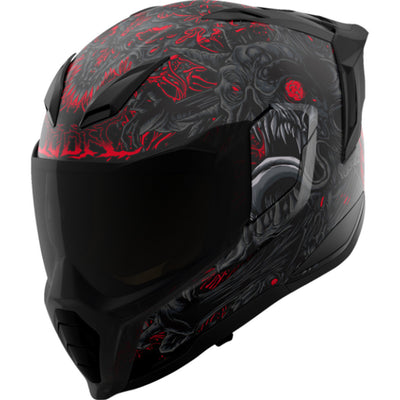 ICON Ultraflite Misanthrope MIPS Helmet Black - Front Left Side View