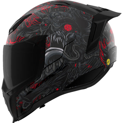 ICON Ultraflite Misanthrope MIPS Helmet Black - Left Side View