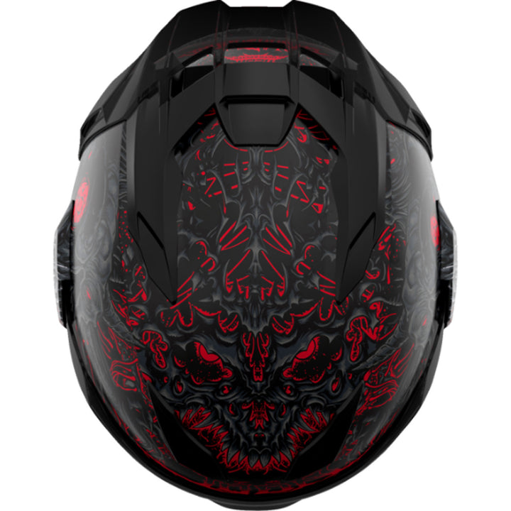 ICON Ultraflite Misanthrope MIPS Helmet Black - Top Down View