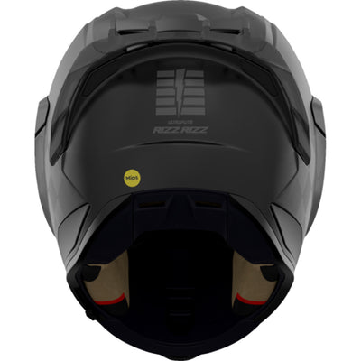 ICON Ultraflite Rizz Rizz MIPS Helmet Black - Rear View