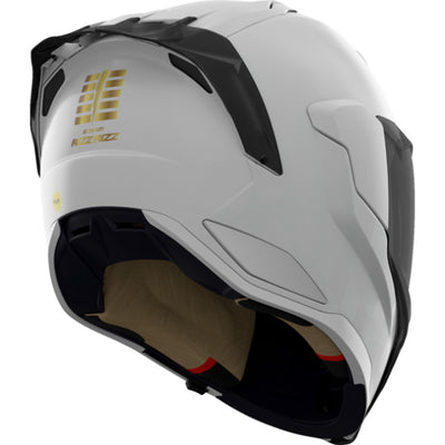 ICON Ultraflite Rizz Rizz MIPS Helmet White - Rear Right Side View