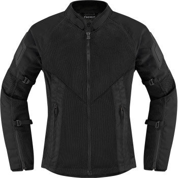 ICON Women's Mesh AF Jacket Stealth - Front View