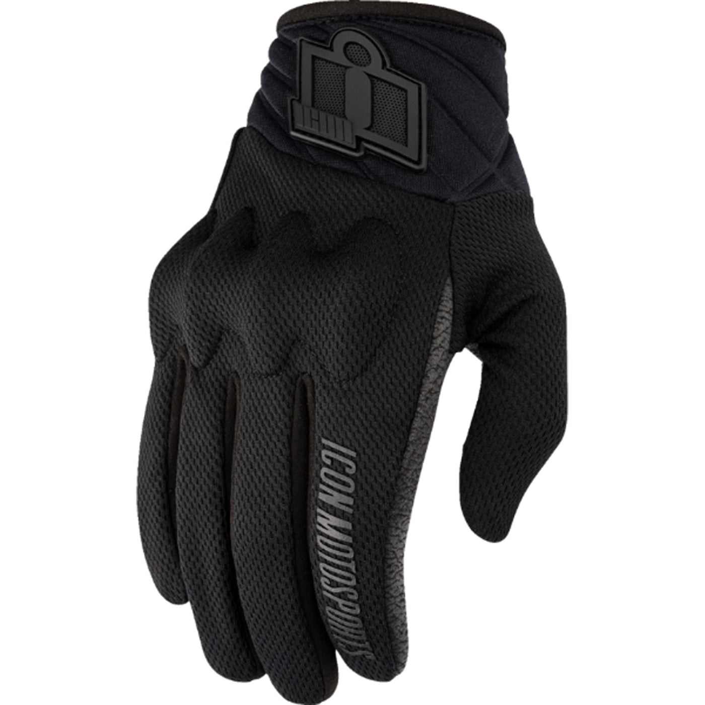 ICON Women's Anthem3 Gloves Black - Back of Hand View