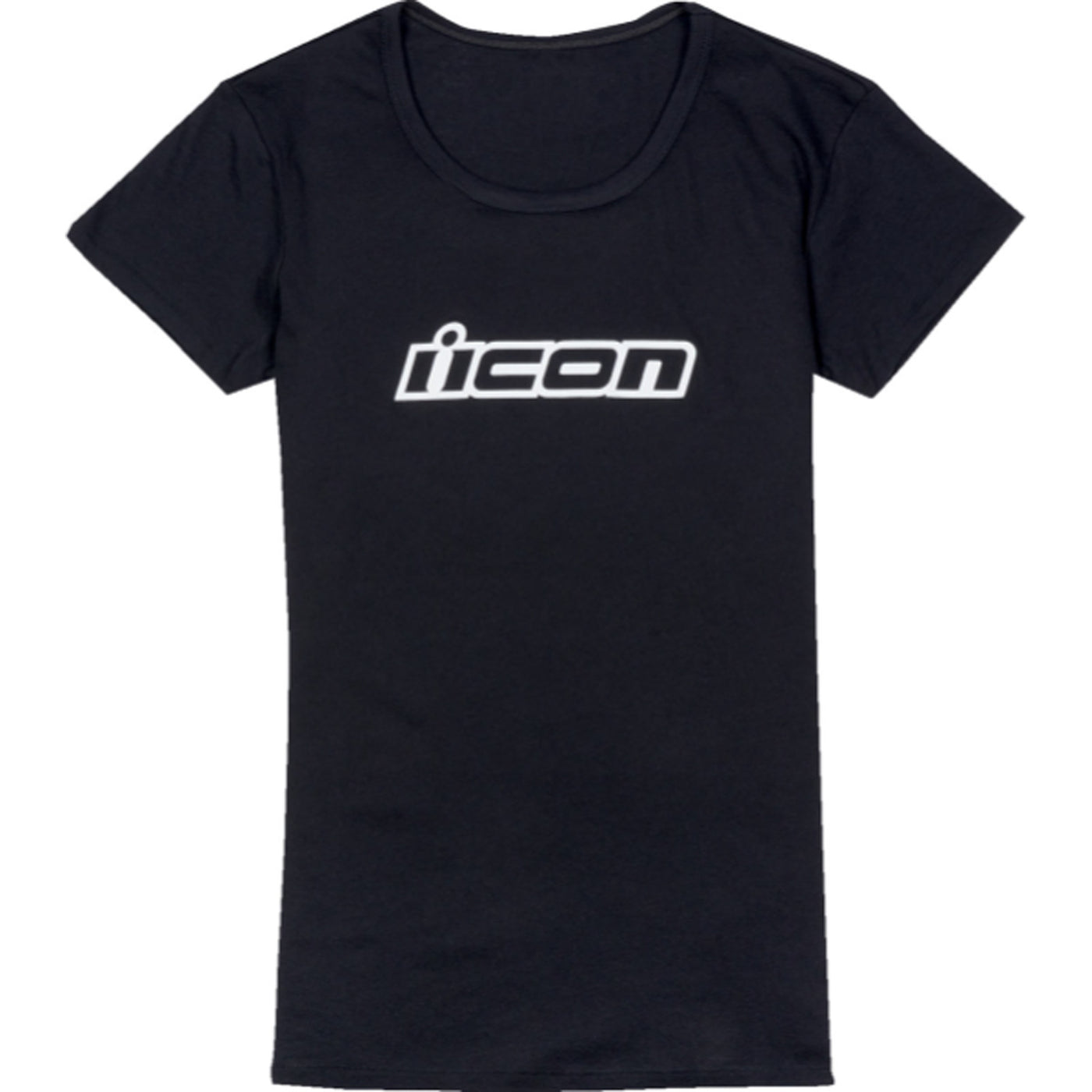 ICON Women's Clasicon Tee Black - Front View