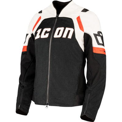 ICON Women's Contra3 Jacket White - Front View