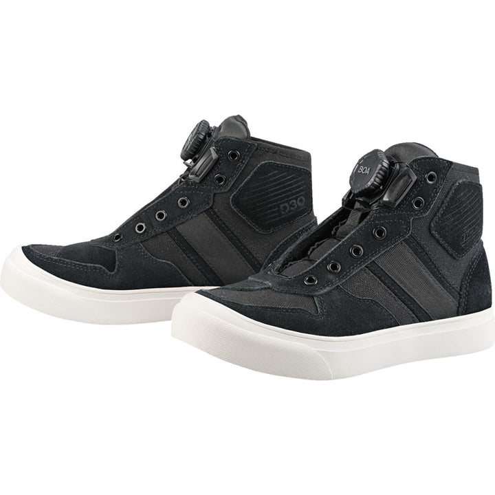 ICON Women's Dog Days Boots Black - Front Side View of Pair