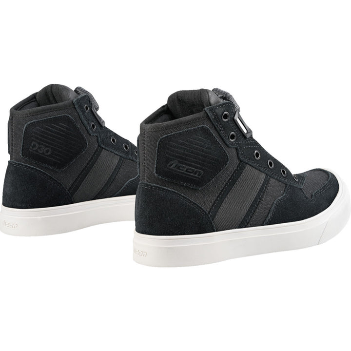 ICON Women's Dog Days Boots Black - Rear Side View of Pair