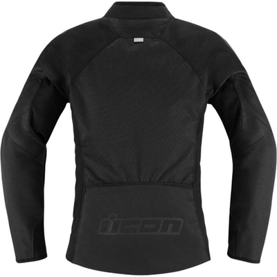 ICON Women's Hooligan CE Jacket Black - Rear View