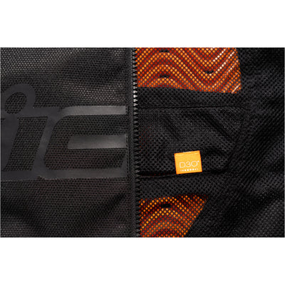 ICON Women's Hooligan CE Jacket Black - Close-Up of Back Protector Insert Slot