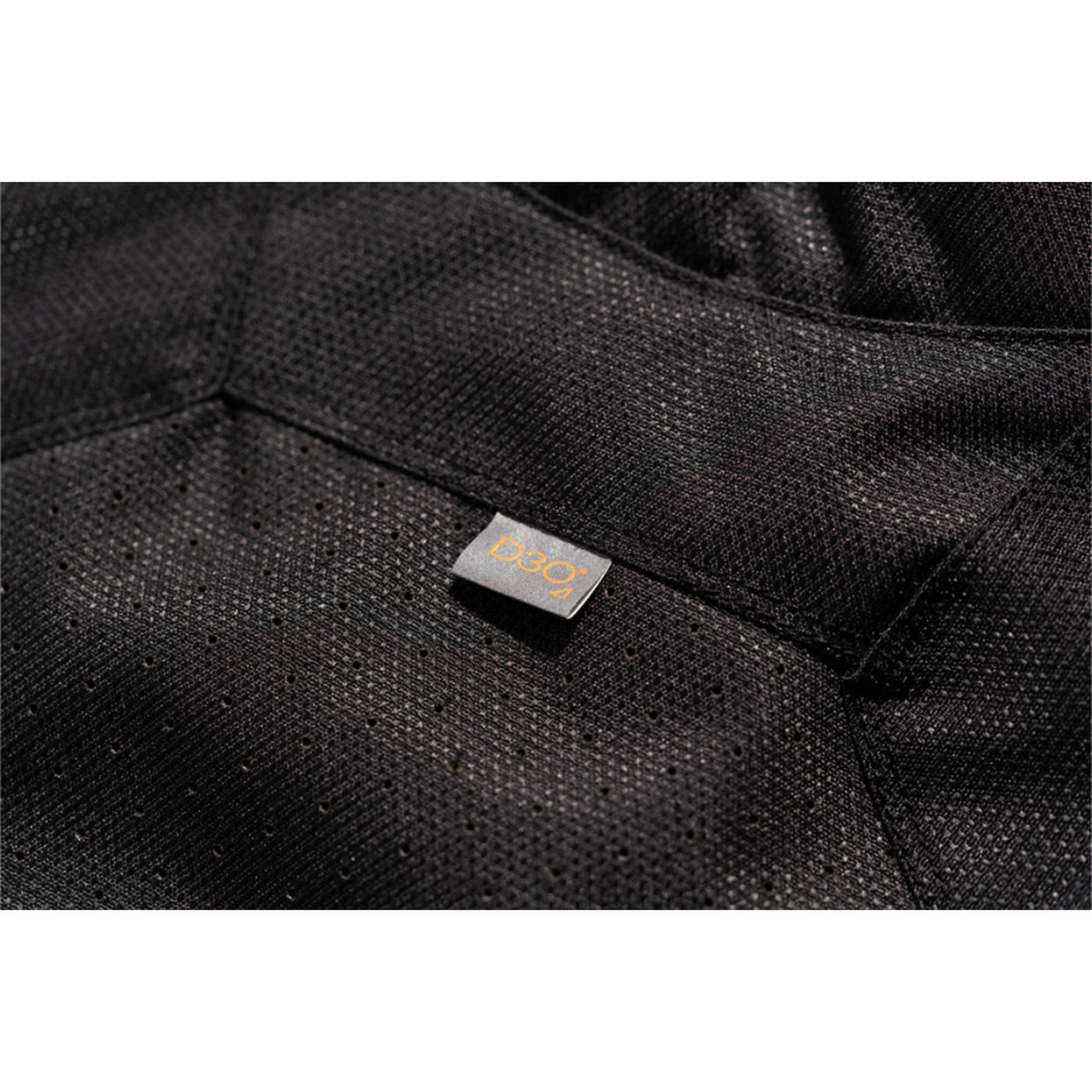 ICON Women's Hooligan CE Jacket Black - Close-Up of D3O Tag on Back