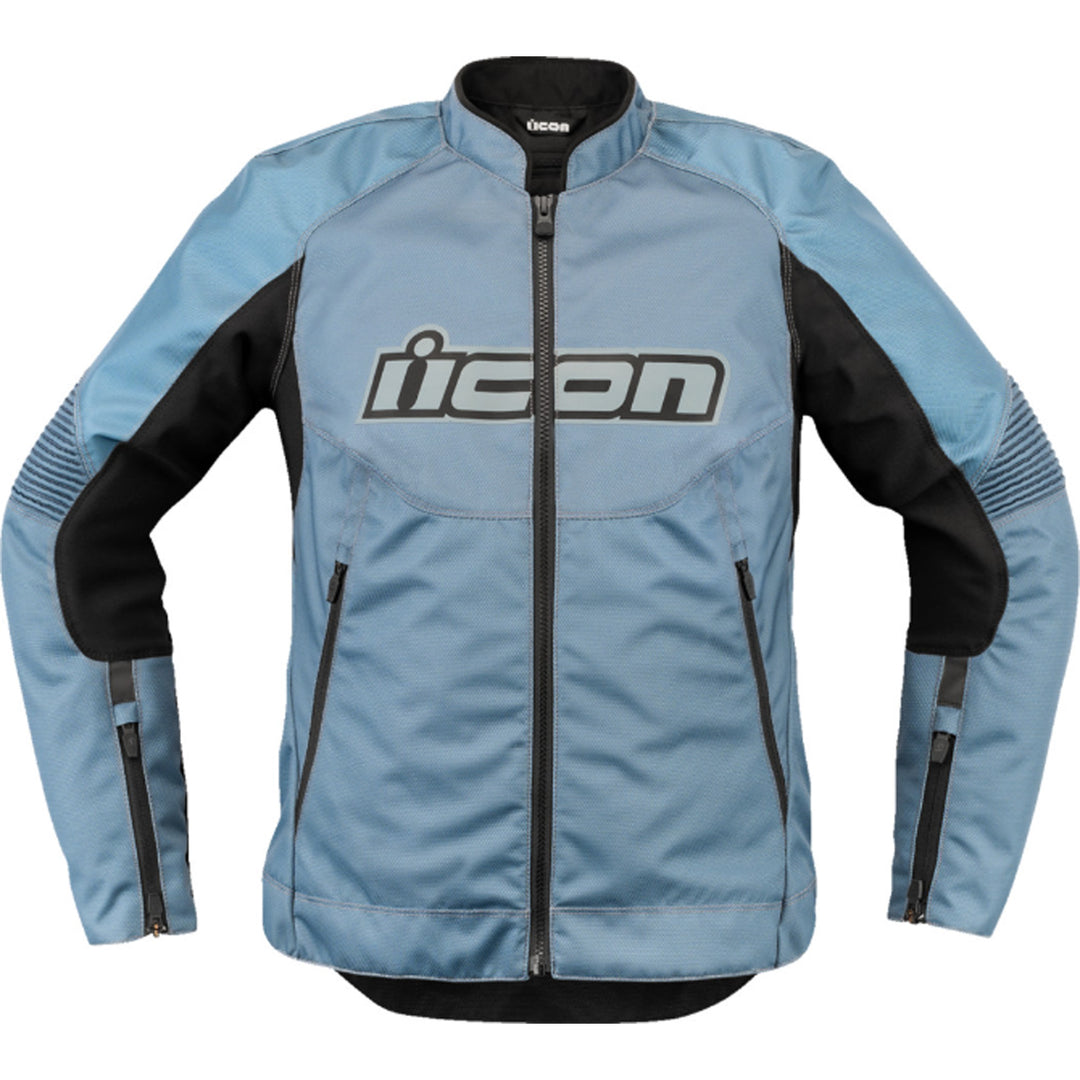 ICON Women's Overlord3 Jacket Blue - Front View