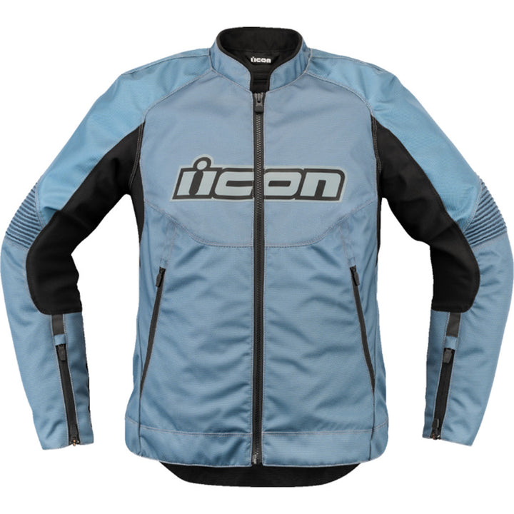 ICON Women's Overlord3 Jacket Blue - Front View