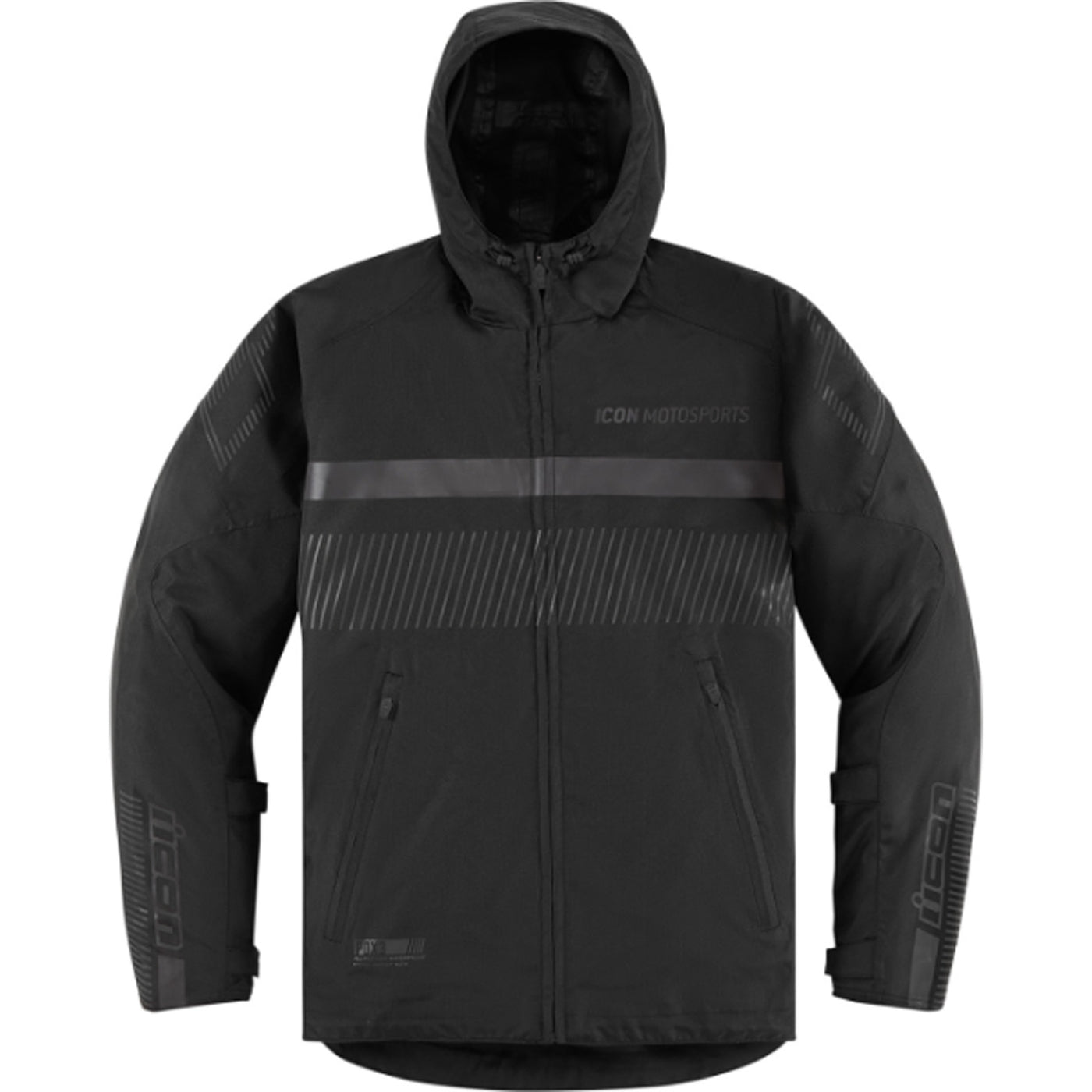 ICON Women's PDX3 Jacket Black - Front View