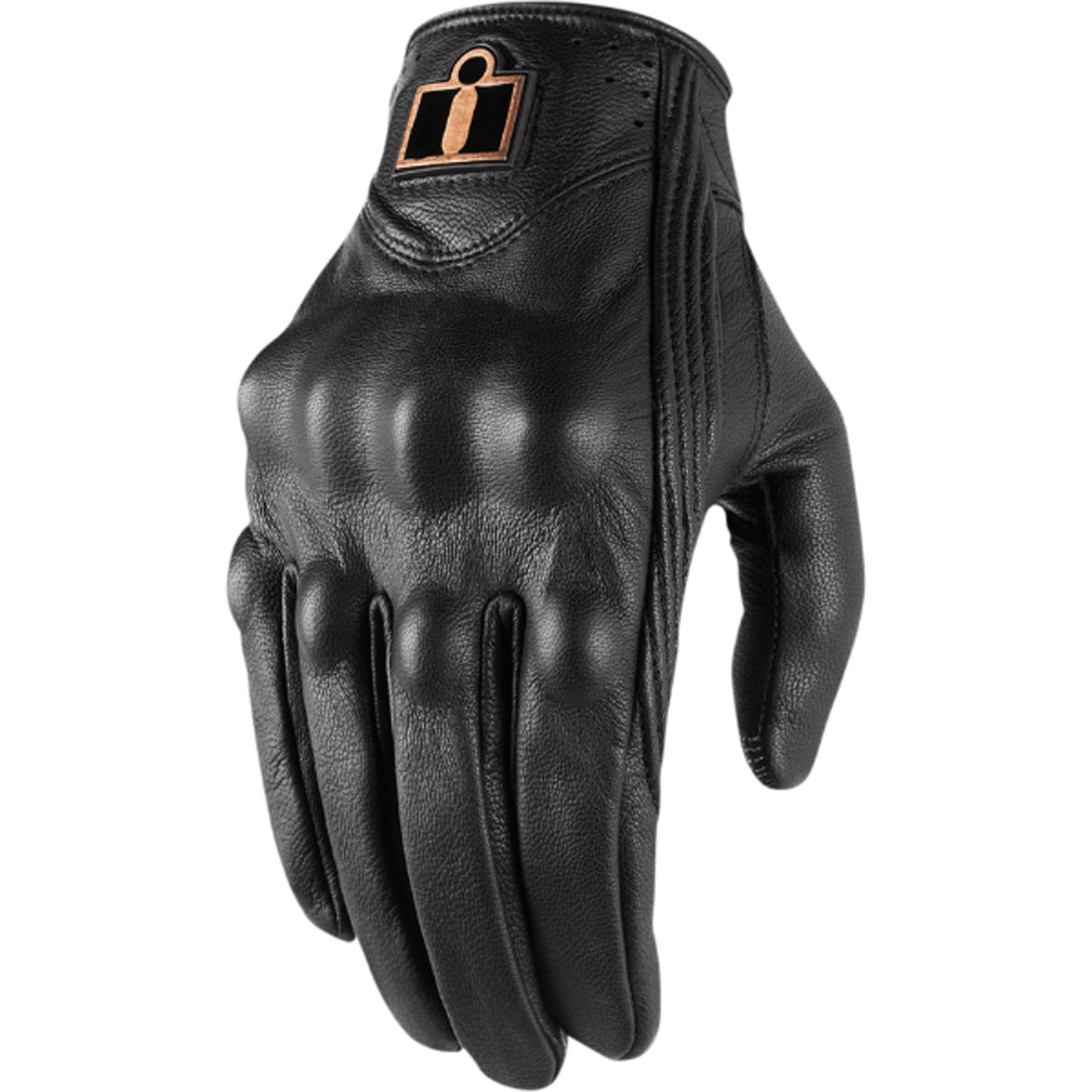 ICON Women's Pursuit Classic Gloves Black - Back of Hand View