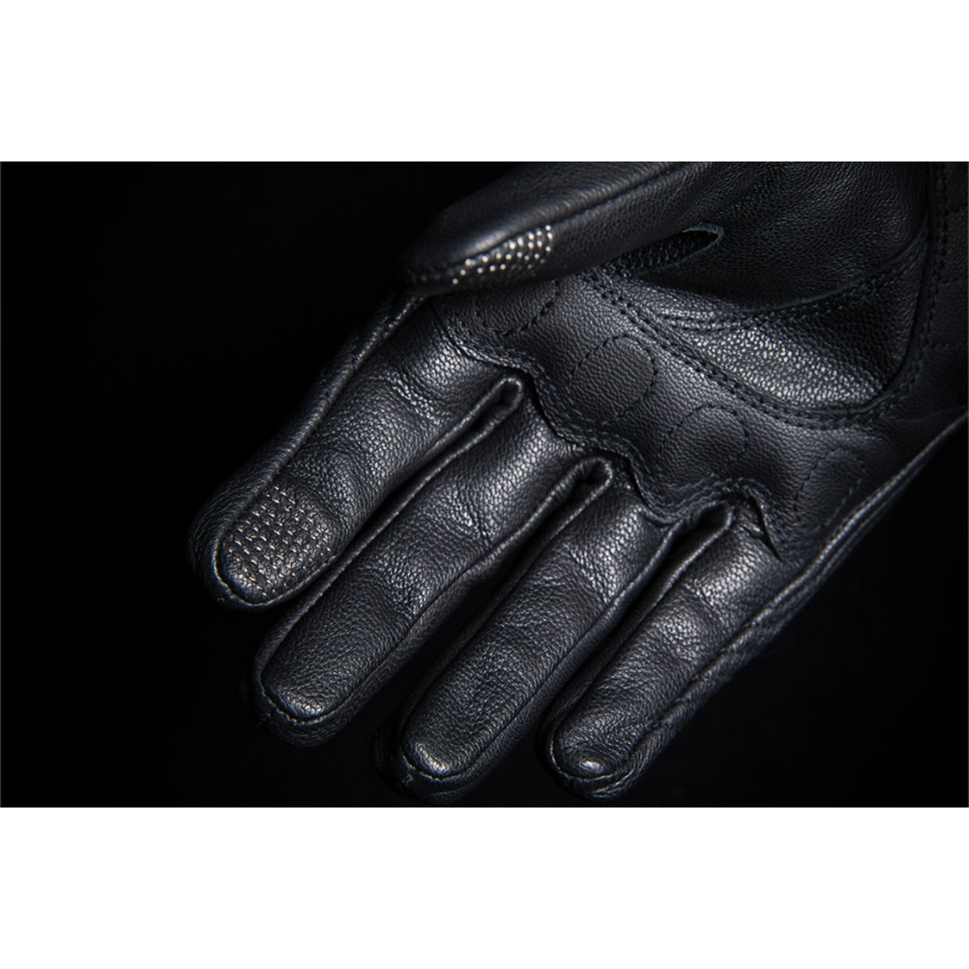 ICON Women's Pursuit Classic Gloves Black - Close-Up of Palm Details