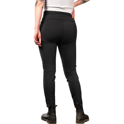 ICON Women's Tuscadero2 Stretch Pant Black - Rear View of Model Posing in Pant