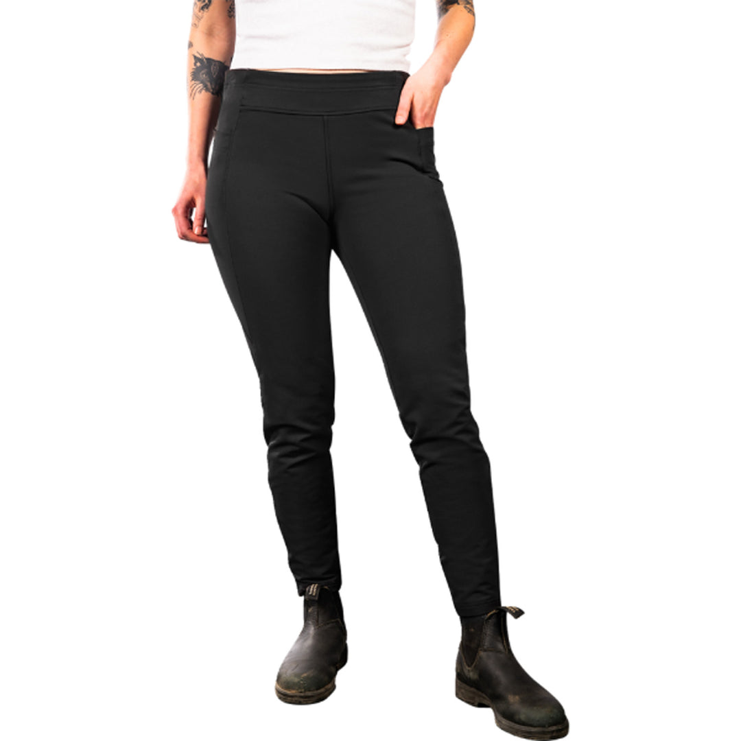 ICON Women's Tuscadero2 Stretch Pant Black - Front View of Model Posing in Pant