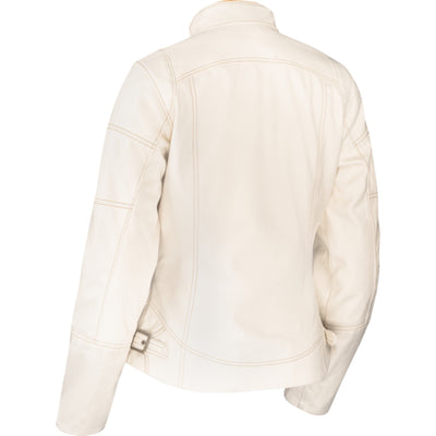 ICON Women's Tuscadero3 Jacket White - Rear View