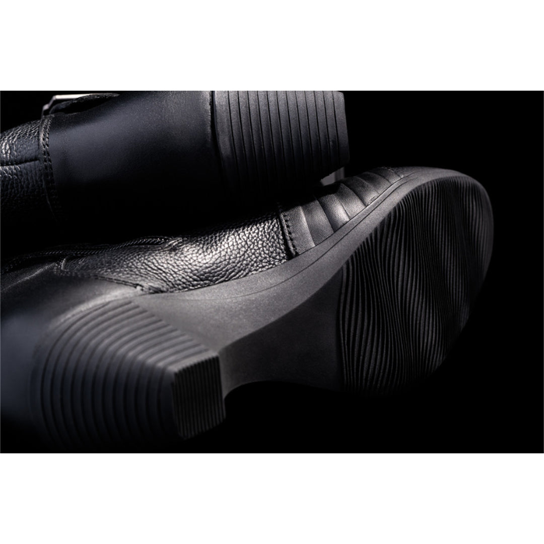 ICON Women's Tuscadero Boots Black - Close-Up of Sole Details
