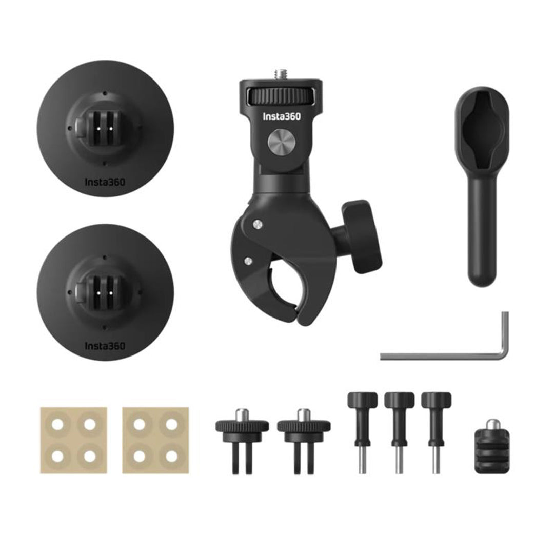 Insta360 X4 Air Motorcycle Bundle - Display of Mount Assembly Parts