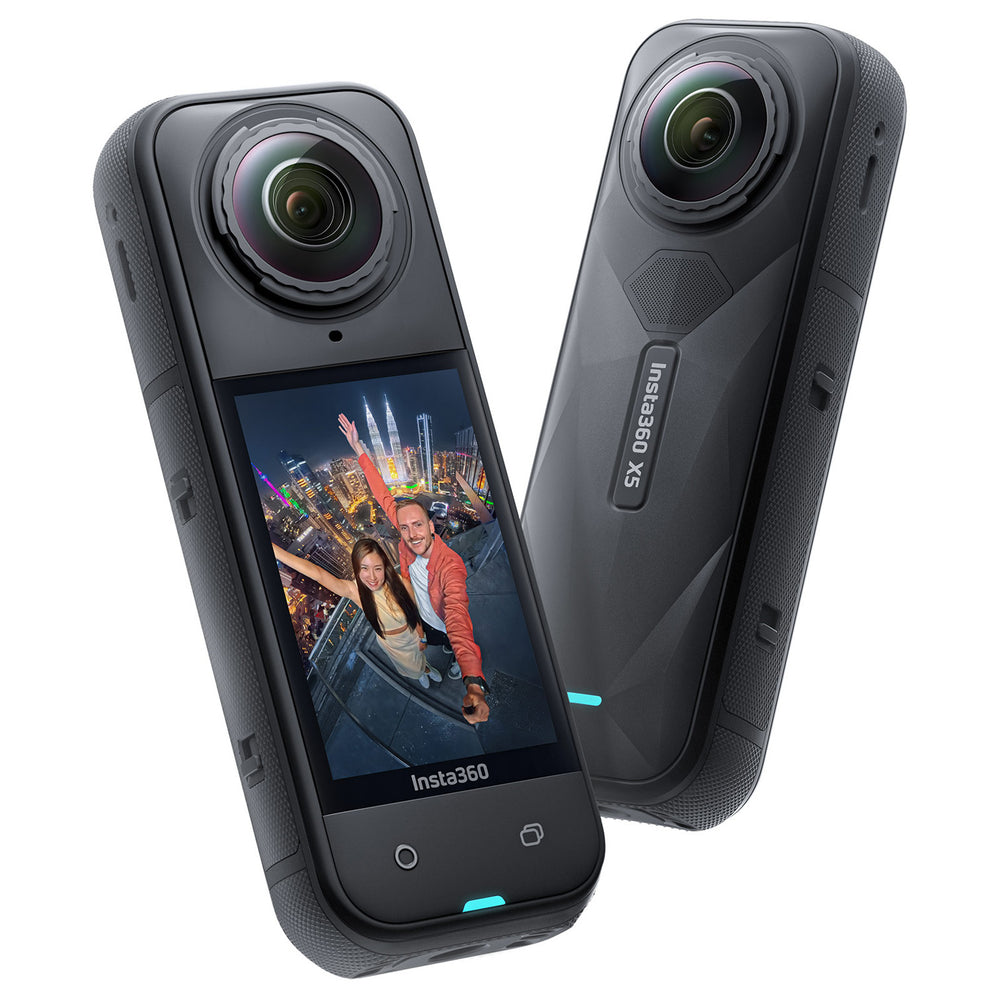 Insta360 X5 Motorcycle Bundle - Front and Rear Views