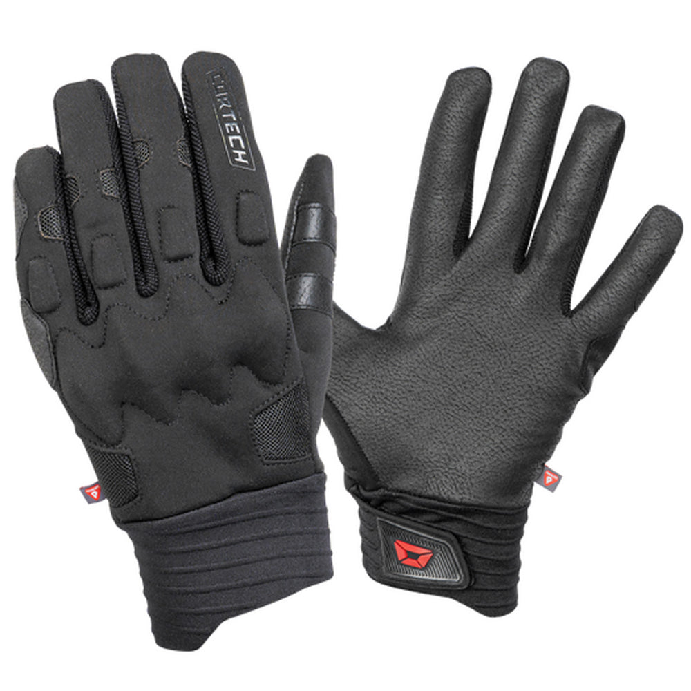 Cortech Insu-Lite Gloves Black - Dual View of Back of Hand and Palm