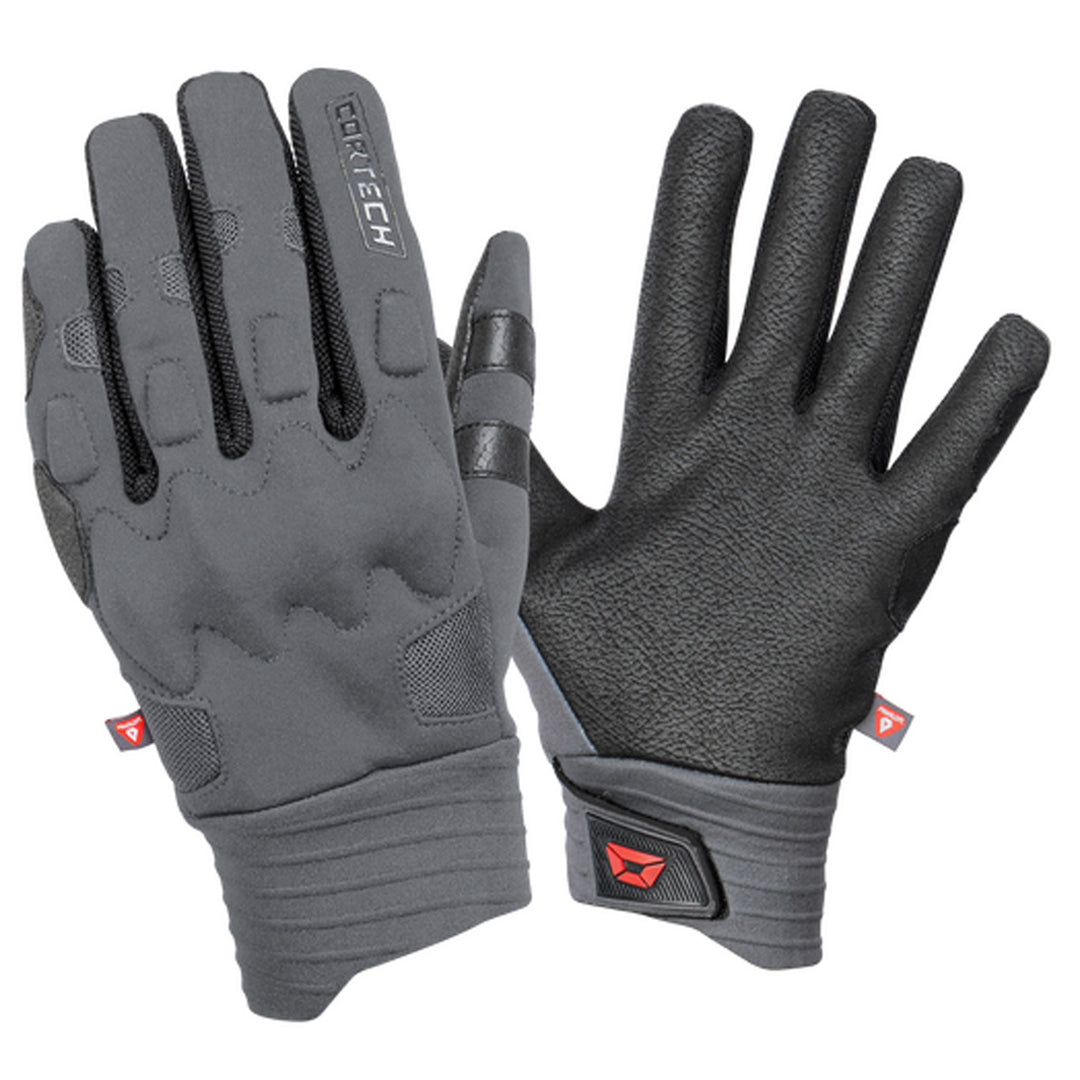 Cortech Insu-Lite Gloves Gray/Black - Dual  View of Back of Hand and Palm