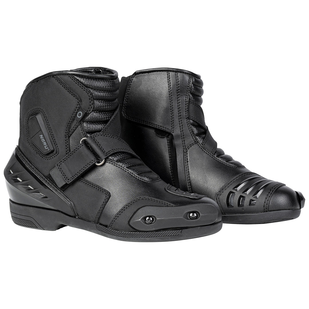 Noru Izu Boots Black - Front Side View