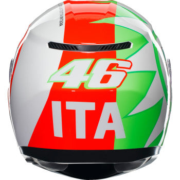 AGV K3 Rossi Mugello 2018 Helmet - Rear View