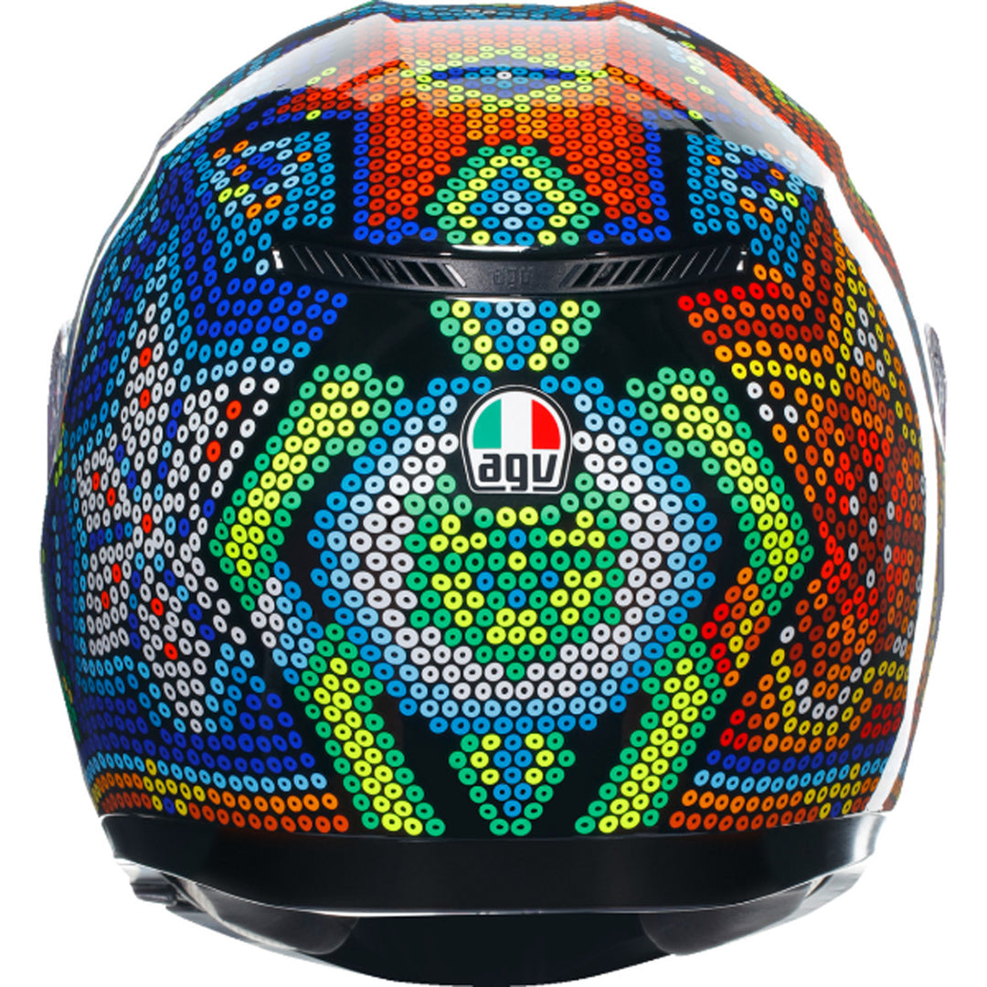 AGV K3 Rossi Winter Test 2018 Helmet - Rear View