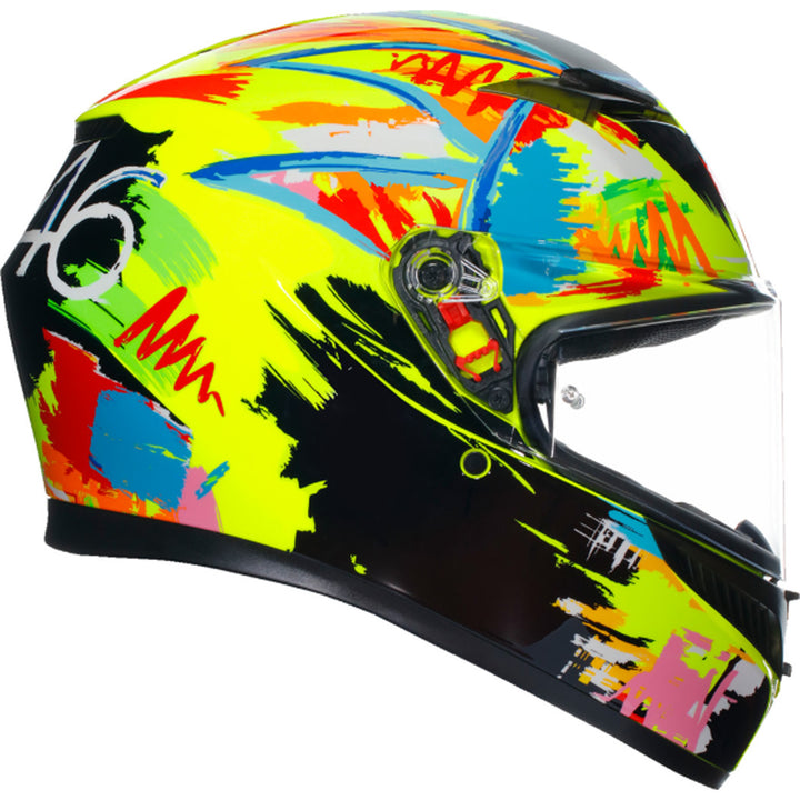 AGV K3 Rossi Winter Test 2019 Helmet - Right Side View