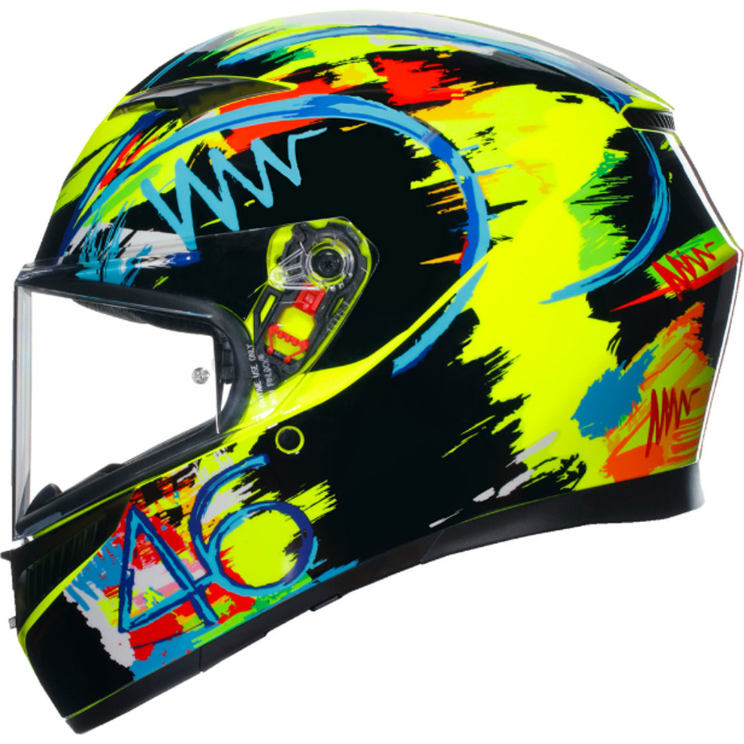 AGV K3 Rossi Winter Test 2019 Helmet - Left Side View