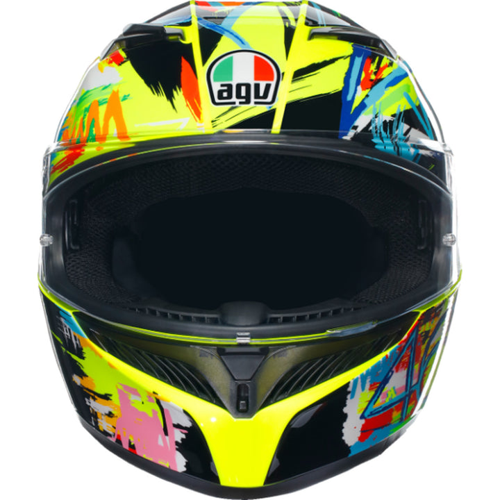 AGV K3 Rossi Winter Test 2019 Helmet - Front View
