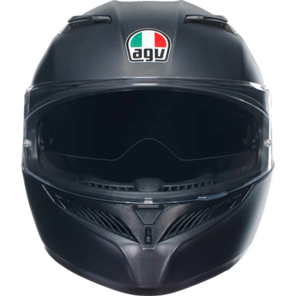 AGV K3 Solid Hemet Matte Black - Front View