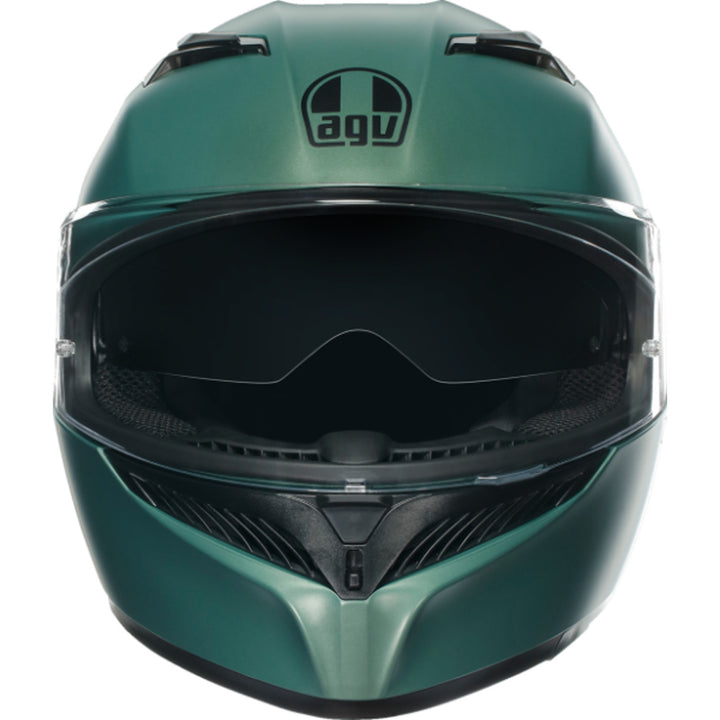 AGV K3 Solid Hemet Matte Salvia Green - Front View