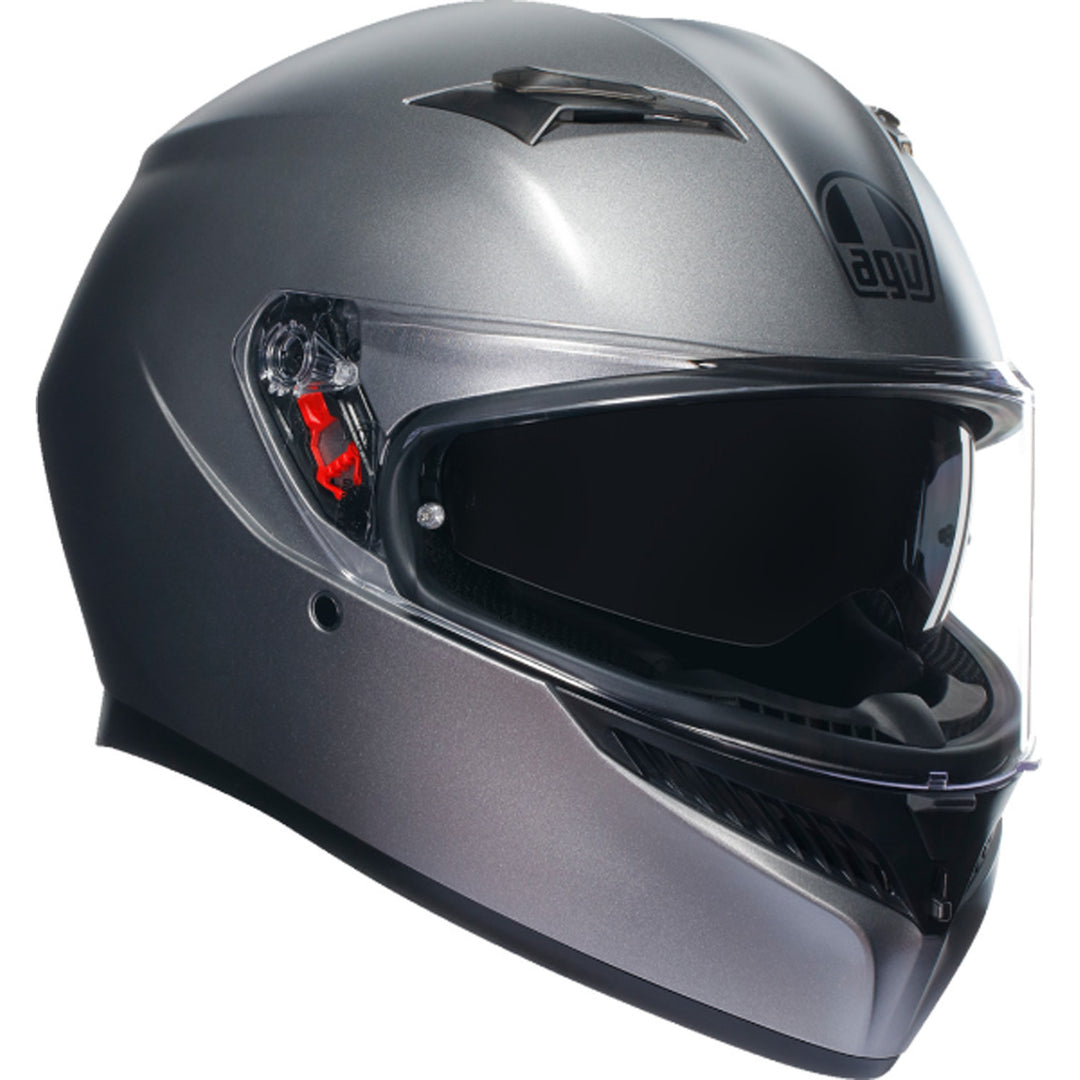 AGV K3 Solid Hemet Matte Rodio Gray - Front Right Side View