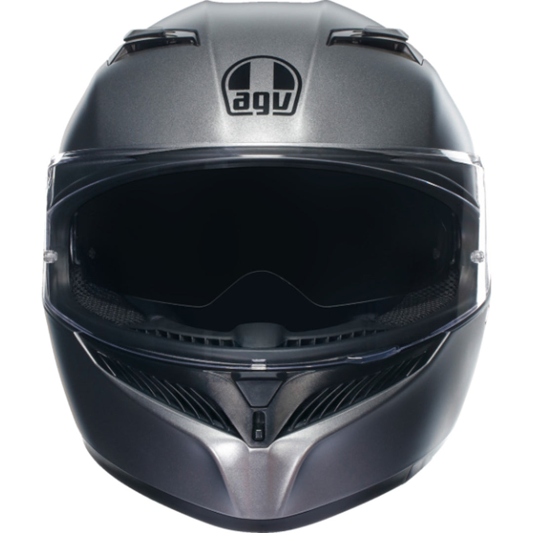 AGV K3 Solid Hemet Matte Rodio Gray - Front View