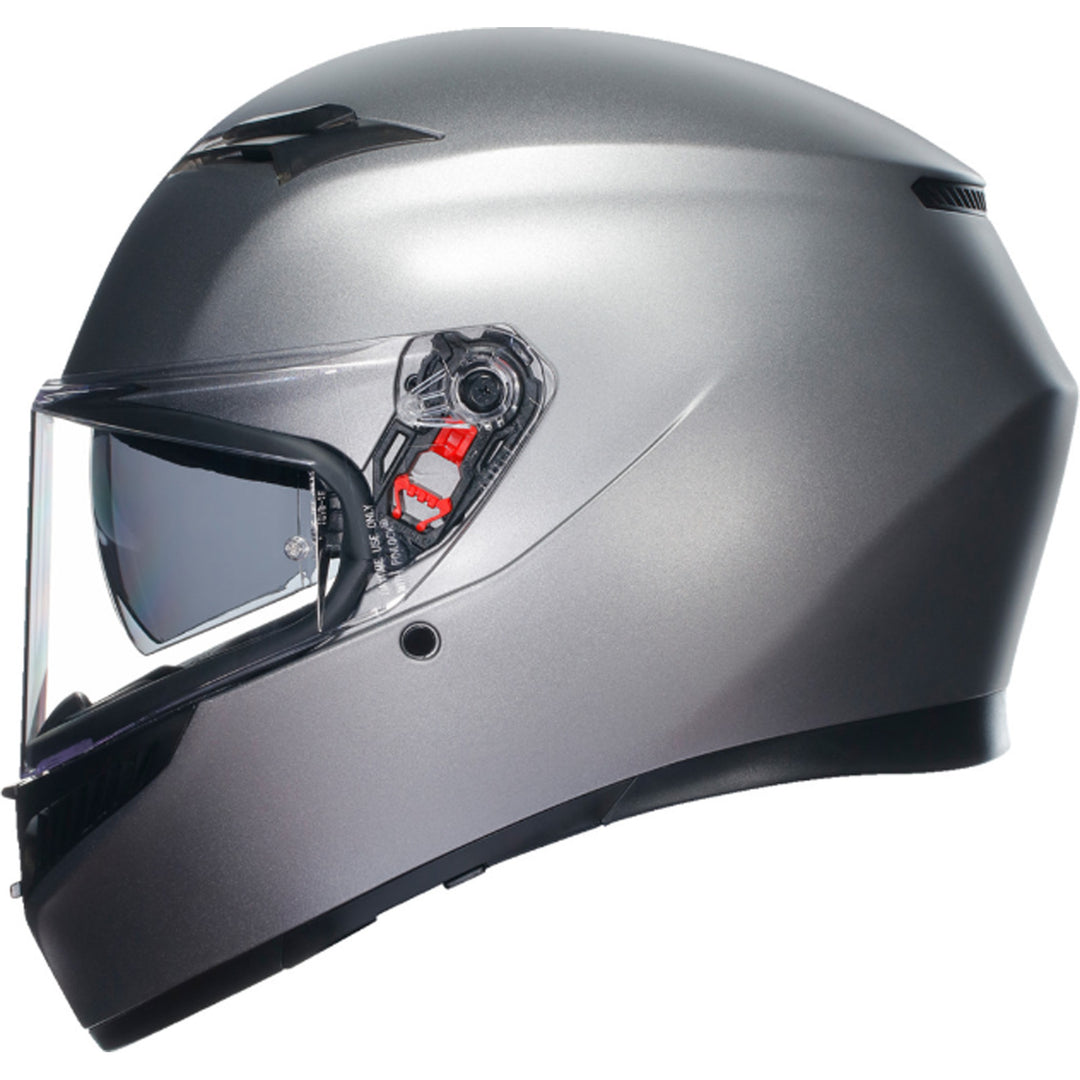 AGV K3 Solid Hemet Matte Rodio Gray - Left Side View