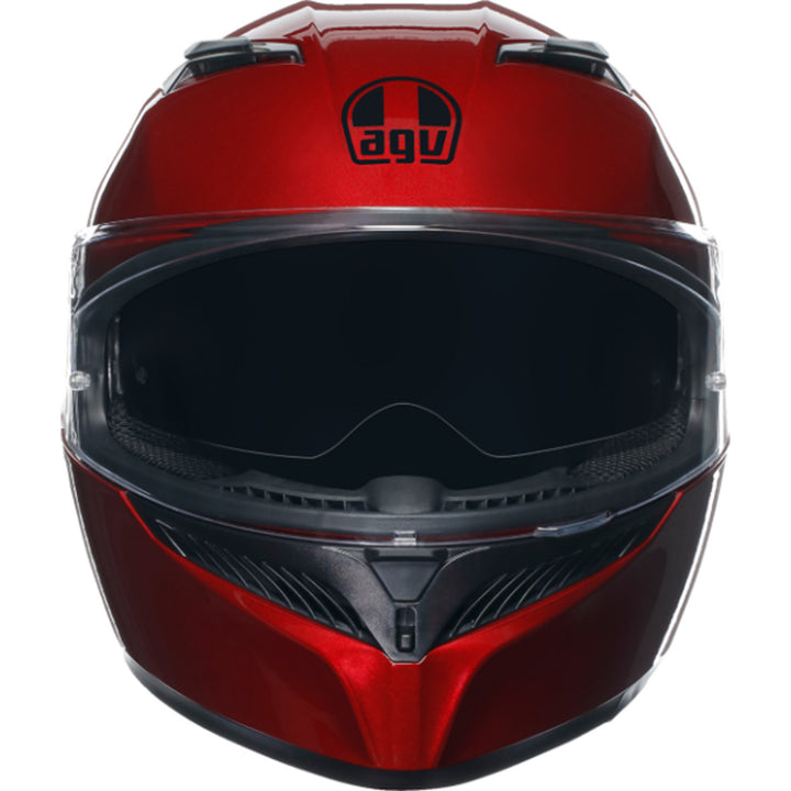 AGV K3 Solid Hemet Competizione Red - Front View