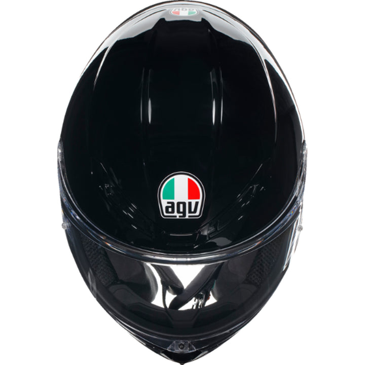 AGV K6 S Solid Helmet Black - Top Down View