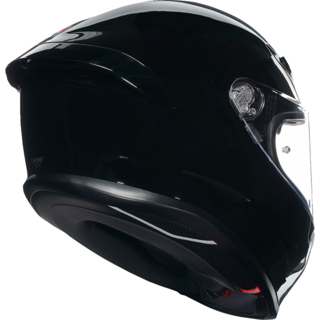 AGV K6 S Solid Helmet Black - Rear Right Side View