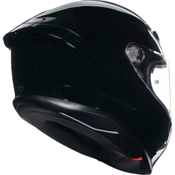 AGV K6 S Solid Helmet Black - Rear Right Side View