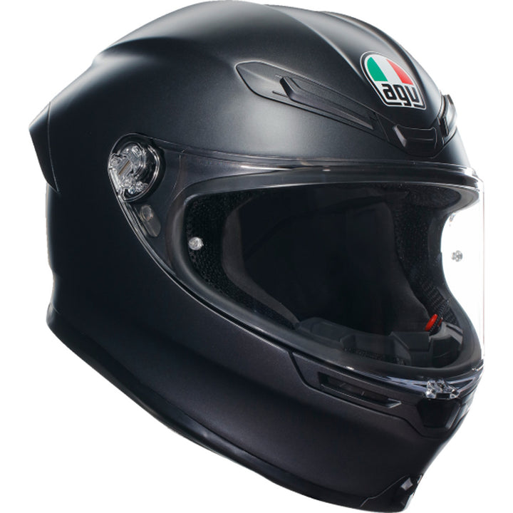 AGV K6 S Solid Helmet Matte Black - Front Right Side View