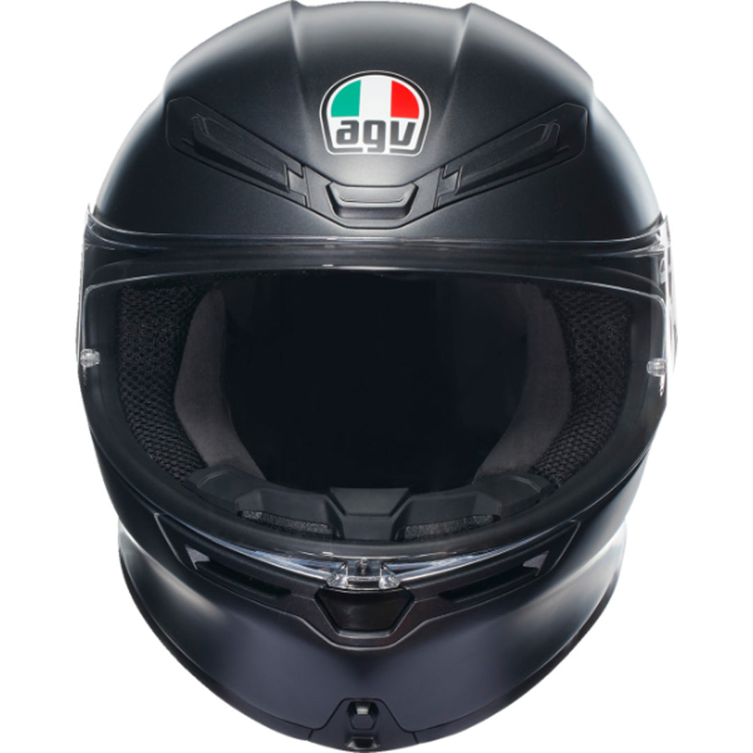 AGV K6 S Solid Helmet Matte Black - Front View