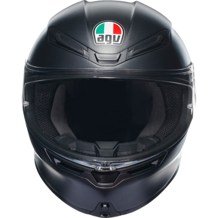 AGV K6 S Solid Helmet Matte Black - Front View