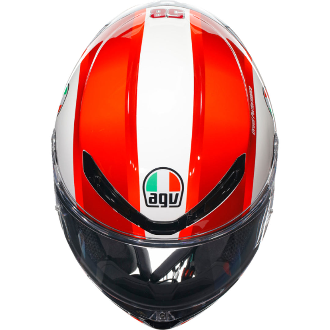 AGV K6 S Sic58 Helmet - Front Top Down View