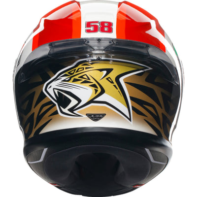 AGV K6 S Sic58 Helmet - Rear View