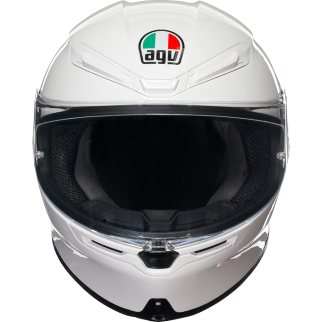 AGV K6 S Solid Helmet White - Front View