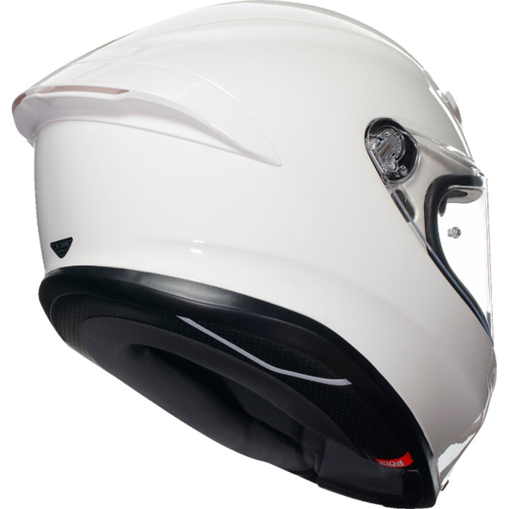AGV K6 S Solid Helmet White - Rear Right Side View
